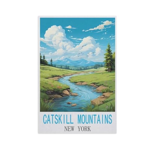 Catskill Mountains, New York，Puzzle 1000 Teile Erwachsene Kinde Spaß Lernspielzeug Geschenke（38x26cm）-AM83 von GSBRSNTS
