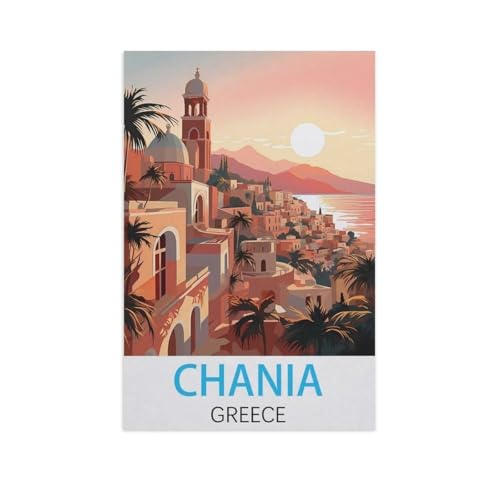 Chania, Griechenland，1000 Stück Erwachsene Papier Landschaft Puzzles Für Kinder Lernspielzeug Geschenke（38x26cm）-AK63 von GSBRSNTS
