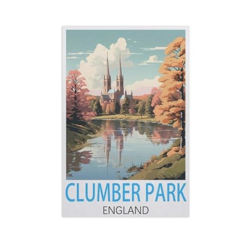 Clumber Park, England，Puzzle 1000 Teile für Erwachsene, Klassische Puzzle Teenager Jungen Mädchen Puzzle Puzzles Spiele Pädagogisches Geschenk Home Decor（38x26cm）-AL21 von GSBRSNTS