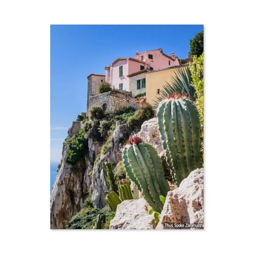 Die mittelalterlichen Gassen von Èze，Puzzles, 1000-teiliges Puzzle Für Erwachsene Und Kinder Ab 10 Jahren（38x26cm）-Y77 von GSBRSNTS