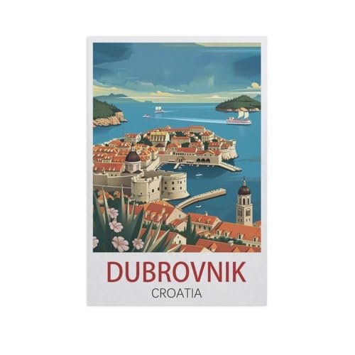 Dubrovnik, Kroatien，Puzzle 1000 Teile Holz Puzzle Erwachsene Kinder Lernspielzeug Familie Dekompressionsspiel（75x50cm）-AN46 von GSBRSNTS