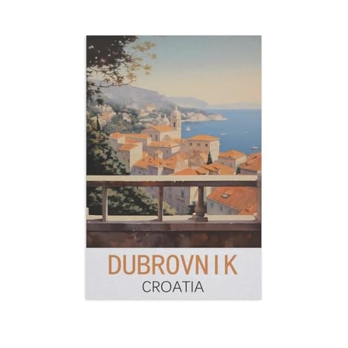 Dubrovnik, Kroatien，Puzzles 1000 Teile für Erwachsene, Klassische Puzzle Jungen Mädchen Puzzle für Kinder Teenager Lernspiel Spielzeug（38x26cm）-AL96 von GSBRSNTS