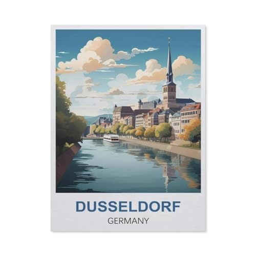Düsseldorf Deutschland，Puzzles, 1000-teiliges Puzzle Für Erwachsene Und Kinder Ab 10 Jahren（38x26cm）-Q71 von GSBRSNTS