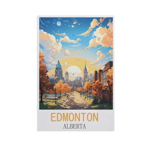 Edmonton, Alberta，Puzzles, 1000-teiliges Puzzle Für Erwachsene Und Kinder Ab 10 Jahren（50x70cm）-AM70 von GSBRSNTS