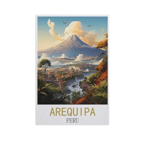 Erwachsene Kinder Puzzles 1000 Teile Puzzle，Arequipa, Peru，einfaches Puzzle Spiel Rolle Puzzle Bildung Spielzeug Spiel Familie Dekoration（50x70cm）-AM14 von GSBRSNTS
