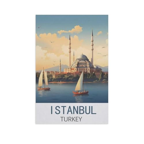 Erwachsene Kinder Puzzles 1000 Teile Puzzle，Istanbul, Türkei，einfaches Puzzle Spiel Rolle Puzzle Bildung Spielzeug Spiel Familie Dekoration（50x70cm）-AM87 von GSBRSNTS