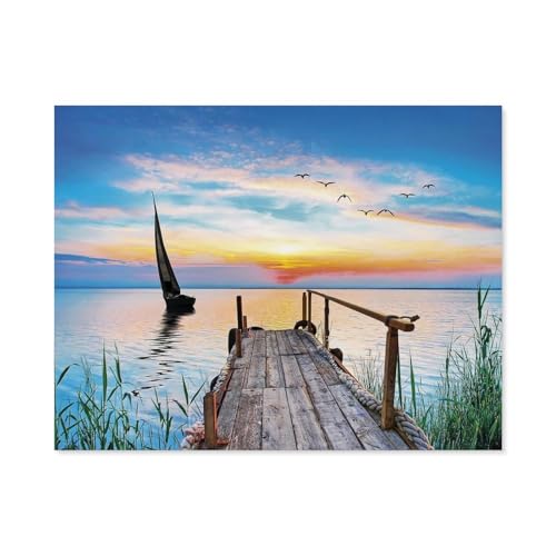 Erwachsene Kinder Puzzles 1000 Teile Puzzle，Peaceful Wind，einfaches Puzzle Spiel Rolle Puzzle Bildung Spielzeug Spiel Familie Dekoration（75x50cm）-C95 von GSBRSNTS