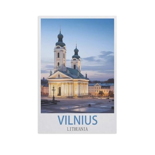 Erwachsene Kinder Puzzles 1000 Teile Puzzle，Vilnius, Litauen，einfaches Puzzle Spiel Rolle Puzzle Bildung Spielzeug Spiel Familie Dekoration（50x70cm）-AJ95 von GSBRSNTS