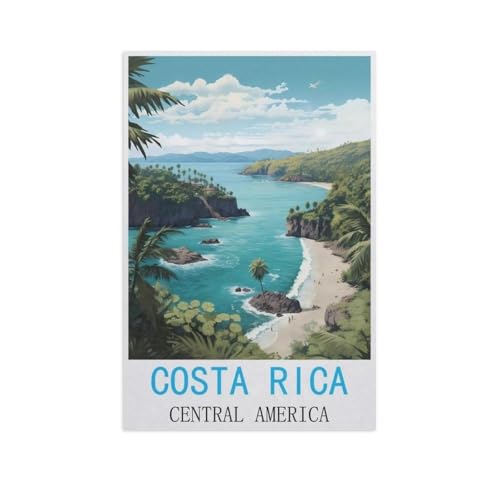 Erwachsene Puzzle 1000 Stück DIY Holz pielzeug，Costa Rica, Zentralamerika，Creative Einzigartiges Geschenk Persönlichkeit Spiel Erwachsener Kind Puzzle Spielzeug（75x50cm）-AL62 von GSBRSNTS