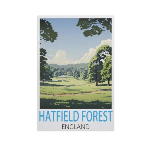 Erwachsene Puzzle 1000 Stück DIY Holz pielzeug，Hatfield Forest, England，Creative Einzigartiges Geschenk Persönlichkeit Spiel Erwachsener Kind Puzzle Spielzeug（75x50cm）-AK89 von GSBRSNTS