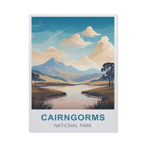 Erwachsene Puzzle 1000 Stück DIY Papier pielzeug，Cairngorms National Park, Schottland，Creative Einzigartiges Geschenk Persönlichkeit Spiel Erwachsener Kind Puzzle Spielzeug（38x26cm）-T28 von GSBRSNTS
