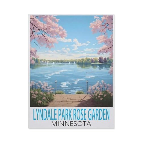 Erwachsene Puzzle 1000 Stück DIY Papier pielzeug，Lyndale Park Rosengarten, Minnesota,Creative Einzigartiges Geschenk Persönlichkeit Spiel Erwachsener Kind Puzzle Spielzeug（50x70cm）-L95 von GSBRSNTS