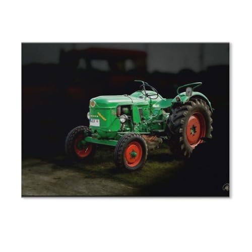 Erwachsene und Kinder Puzzle 1000 Teile Puzzle，Oldtimer Traktor，einfaches Puzzlespiel Rollenpuzzle Lernspiel Spielzeug Familie Dekoration（50x70cm）-AE80 von GSBRSNTS
