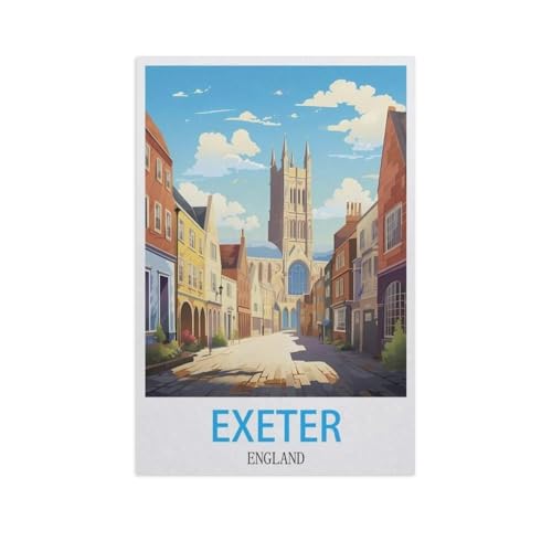 Exeter, England，Puzzles 1000 Teile für Erwachsene, Klassische Puzzle Kinder Puzzle Herausfordernde Und Schwierige Rätsel für Erwachsene Und Jugendliche（38x26cm）-AJ79 von GSBRSNTS