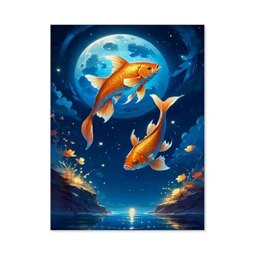 Fische，Puzzles 1000 Teile für Erwachsene, Klassische Puzzle Jungen Mädchen Puzzle für Kinder Teenager Lernspiel Spielzeug（38x26cm）-AG9 von GSBRSNTS