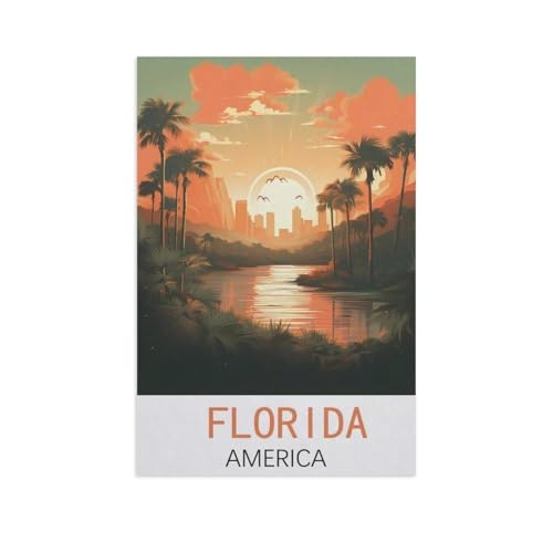 Florida, Amerika，Holz Puzzle 1000 Stück Adult Toys Dekompressionsspiel（75x50cm）-AM74 von GSBRSNTS