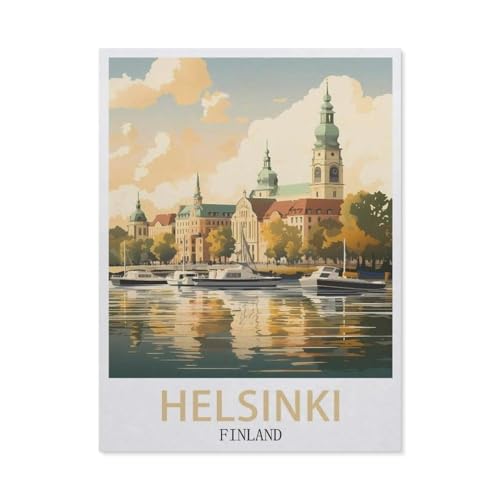 Helsinki, Finnland，Puzzles, 1000-teiliges Puzzle Für Erwachsene Und Kinder Ab 10 Jahren（75x50cm）-W58 von GSBRSNTS
