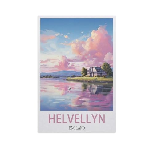 Helvellyn, England，Holz Puzzle 1000 Stück Adult Toys Dekompressionsspiel（75x50cm）-AI36 von GSBRSNTS