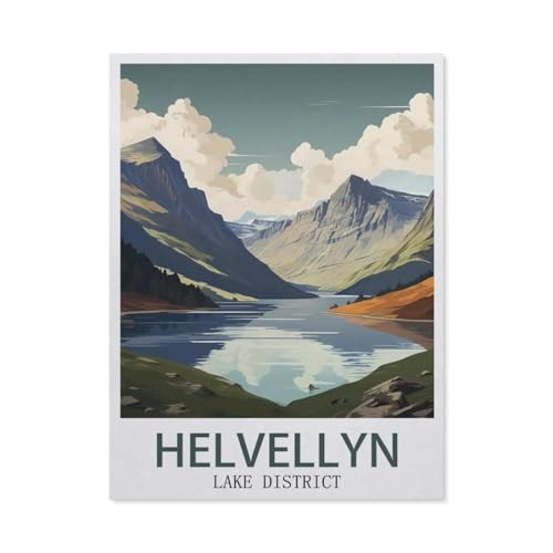 Helvellyn, Lake District，Puzzle 1000 Teile Erwachsene Kinde Spaß Lernspielzeug Geschenke（75x50cm）-W71 von GSBRSNTS