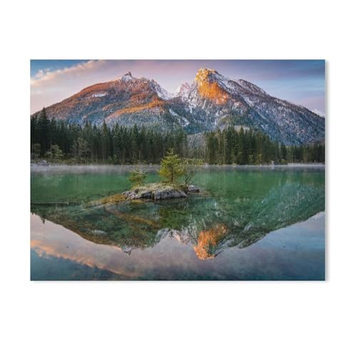 Hintersee Puzzle 1000 Teile, Papierpuzzle, Lernspielzeug für Kinder und Erwachsene, Geburtstagsgeschenk (50 x 70 cm) - AG7 von GSBRSNTS