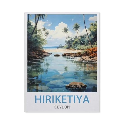 Hiriketiya, Ceylon，1000 Stück Erwachsene Holz Landschaft Puzzles Für Kinder Lernspielzeug Geschenke（75x50cm）-U51 von GSBRSNTS