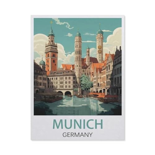 Holz Jigsaw Puzzle 1000 Stück，München, Deutschland，Erwachsene Kinder Spielzeug Dekompressionsspiel（75x50cm）-U64 von GSBRSNTS