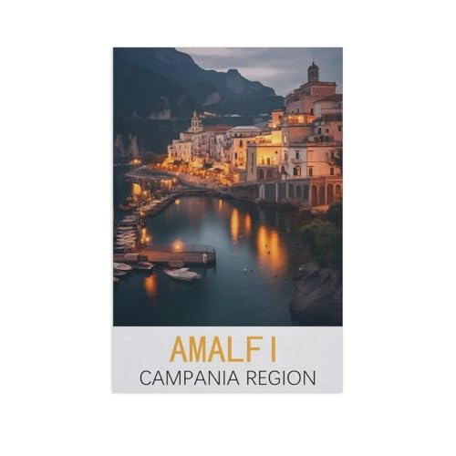 Holz Puzzle 1000 Stück，Amalfi, Region Kampanien，Erwachsene Kinder Spielzeug Dekompression Spiel（75x50cm）-AM90 von GSBRSNTS