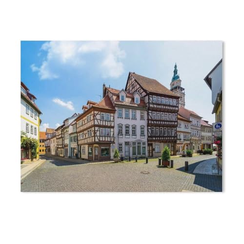 Holz Puzzle 1000 Stück，Bad Langensalza，Erwachsene Kinder Spielzeug Dekompression Spiel（75x50cm）-AB19 von GSBRSNTS