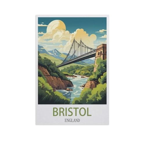 Holz Puzzle 1000 Stück，Bristol, England，Erwachsene Kinder Spielzeug Dekompression Spiel（75x50cm）-AI52 von GSBRSNTS