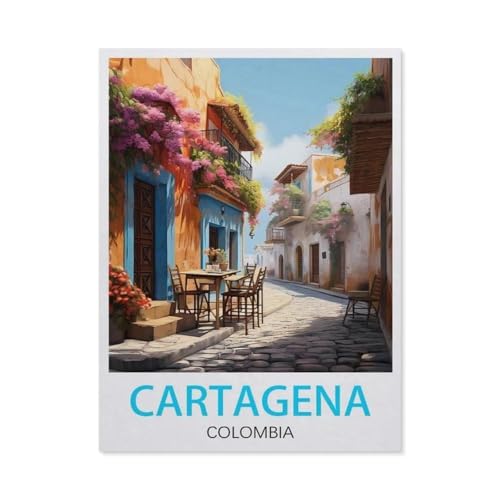 Holz Puzzle 1000 Stück，Cartagena, Kolumbien，Erwachsene Kinder Spielzeug Dekompression Spiel（75x50cm）-T86 von GSBRSNTS