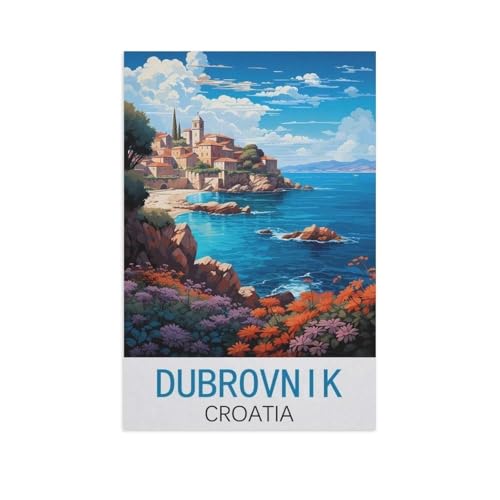 Holz Puzzle 1000 Stück，Dubrovnik, Kroatien，Puzzles Lernspielzeug Für Erwachsene Geburtstagsgeschenk（75x50cm）-AM24 von GSBRSNTS