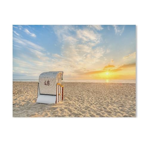 Holz Puzzle 1000 Stück，EIN Platz am Meer，Puzzles Lernspielzeug Für Erwachsene Geburtstagsgeschenk（75x50cm）-AA53 von GSBRSNTS