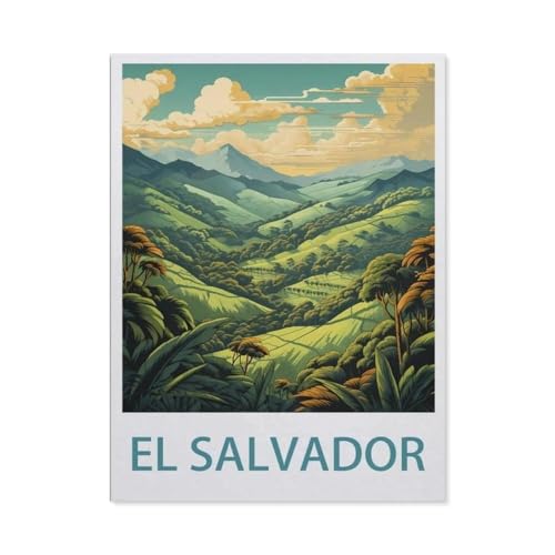 Holz Puzzle 1000 Stück，EL Salvador，Erwachsene Kinder Spielzeug Dekompression Spiel（75x50cm）-U59 von GSBRSNTS