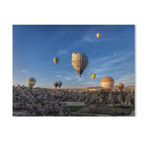 Holz Puzzle 1000 Stück，Fahrt über Kappadokien，Erwachsene Kinder Spielzeug Dekompression Spiel（75x50cm）-AA46 von GSBRSNTS