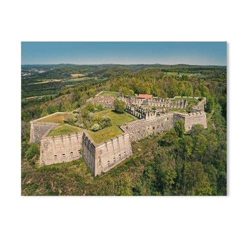 Holz Puzzle 1000 Stück，Festung Rothenberg，Lernspielzeug Für Erwachsene Geburtstagsgeschenk（75x50cm）-AA45 von GSBRSNTS