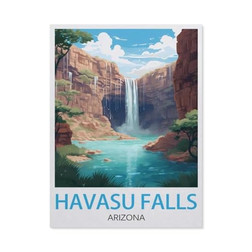 Holz Puzzle 1000 Stück，Havasu Wasserfälle, Arizona，Erwachsene Kinder Spielzeug Dekompression Spiel（75x50cm）-W5 von GSBRSNTS