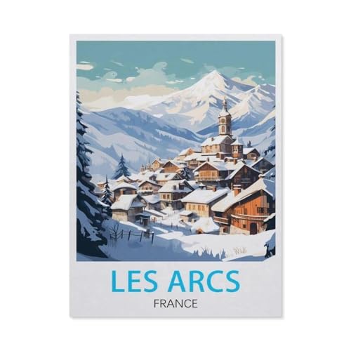 Holz Puzzle 1000 Stück，Les Arcs, Frankreich，Lernspielzeug Für Erwachsene Geburtstagsgeschenk（75x50cm）-X50 von GSBRSNTS