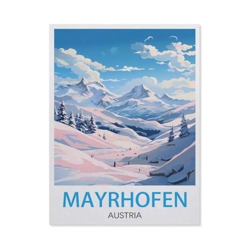 Holz Puzzle 1000 Stück，Mayrhofen, Österreich，Puzzles Lernspielzeug Für Erwachsene Geburtstagsgeschenk（75x50cm）-U66 von GSBRSNTS