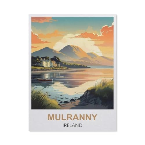Holz Puzzle 1000 Stück，Mulranny, Irland，Erwachsene Kinder Spielzeug Dekompression Spiel（75x50cm）-S37 von GSBRSNTS