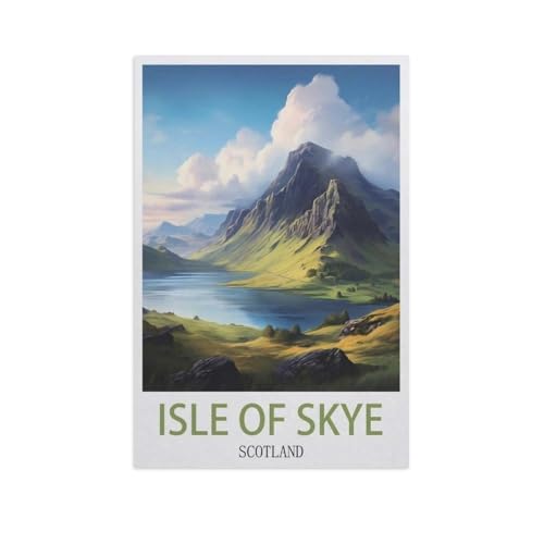 Holz Puzzle Puzzle 1000 Stück，Isle of Skye, Schottland，Puzzles Lernspielzeug Für Erwachsene Geburtstagsgeschenk Home Decoration（75x50cm）-AI74 von GSBRSNTS