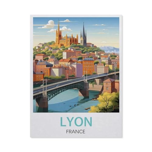 Holz Puzzle Puzzle 1000 Stück，Lyon, Frankreich，Puzzles Lernspielzeug Für Erwachsene Geburtstagsgeschenk Home Decoration（75x50cm）-U8 von GSBRSNTS