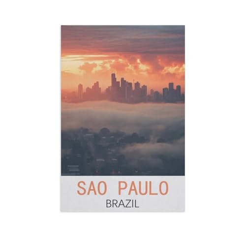 Holz Puzzle Puzzle 1000 Stück，São Paulo, Brasilien，Puzzles Lernspielzeug Für Erwachsene Geburtstagsgeschenk Home Decoration（75x50cm）-AM39 von GSBRSNTS