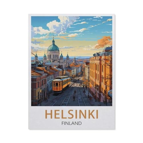 Holzpuzzle Puzzle 1000 Stück，Helsinki, Finnland，Lernspielzeug Für Erwachsene Geburtstagsgeschenk Dekoration（75x50cm）-U15 von GSBRSNTS