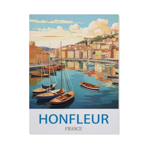 Honfleur, Frankreich，Puzzles für Erwachsene 1000 Teile, Klassische Puzzle Puzzle Schwierig für Erwachsene Teenager Freizeit Spaß Spiel Spielzeug （38x26cm）-P23 von GSBRSNTS