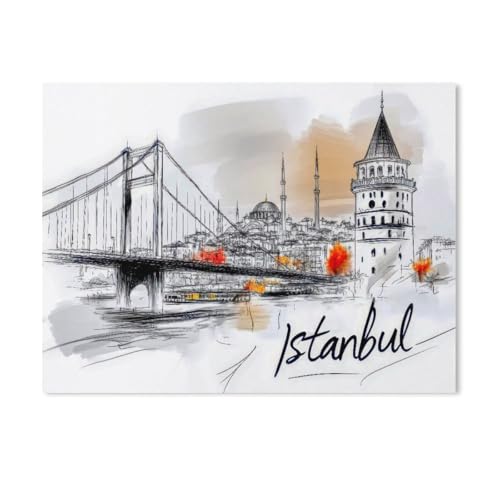 Istanbul，Puzzles 1000 Teile für Erwachsene, Klassische Puzzle Kinder Puzzle Herausfordernde Und Schwierige Rätsel für Erwachsene Und Jugendliche（38x26cm）-AD92 von GSBRSNTS