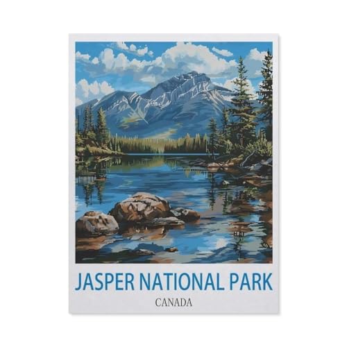 Jasper National Park, Kanada，1000 Stück Erwachsene Papier Landschaft Puzzles Für Kinder Lernspielzeug Geschenke（38x26cm）-O64 von GSBRSNTS