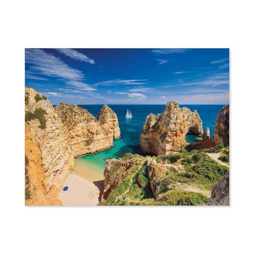 Jigsaw Puzzles 1000 Stück，Algarve Bay，Für Papierkinder Spiele Lernspielzeug（38x26cm）-C100 von GSBRSNTS