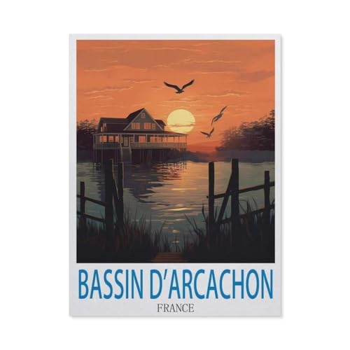Jigsaw Puzzles 1000 Stück，Bassin d'Arcachon, Frankreich，Für Papierkinder Spiele Lernspielzeug（38x26cm）-P47 von GSBRSNTS