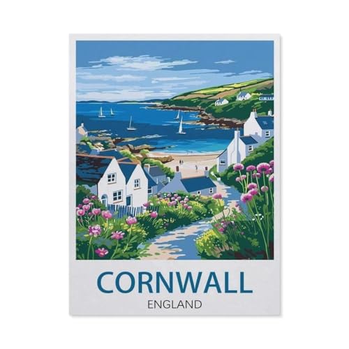 Jigsaw Puzzles 1000 Stück，Cornwall, England，Für Holzkinder Spiele Lernspielzeug（75x50cm）-X53 von GSBRSNTS