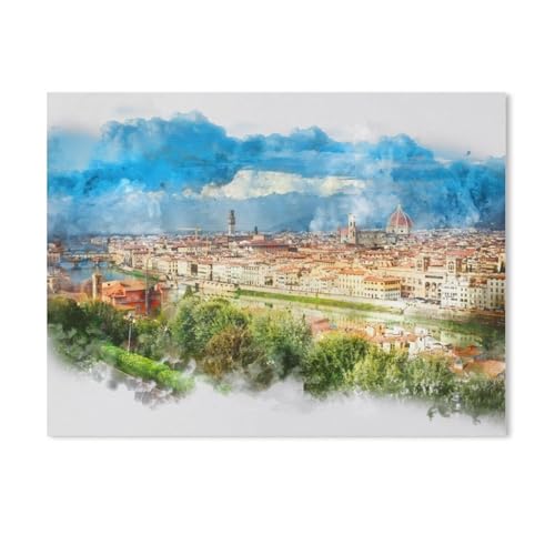 Jigsaw Puzzles 1000 Stück，Florenz Hauptstadt der Toskana，Für Papierkinder Spiele Lernspielzeug（38x26cm）-AE86 von GSBRSNTS